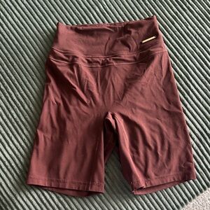 Gymshark / Whitney Simmons original launch shorts size small. Dark brown
